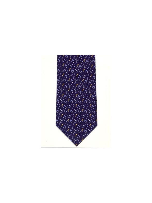 Tie Studio: Tiny Notes On Navy Tie