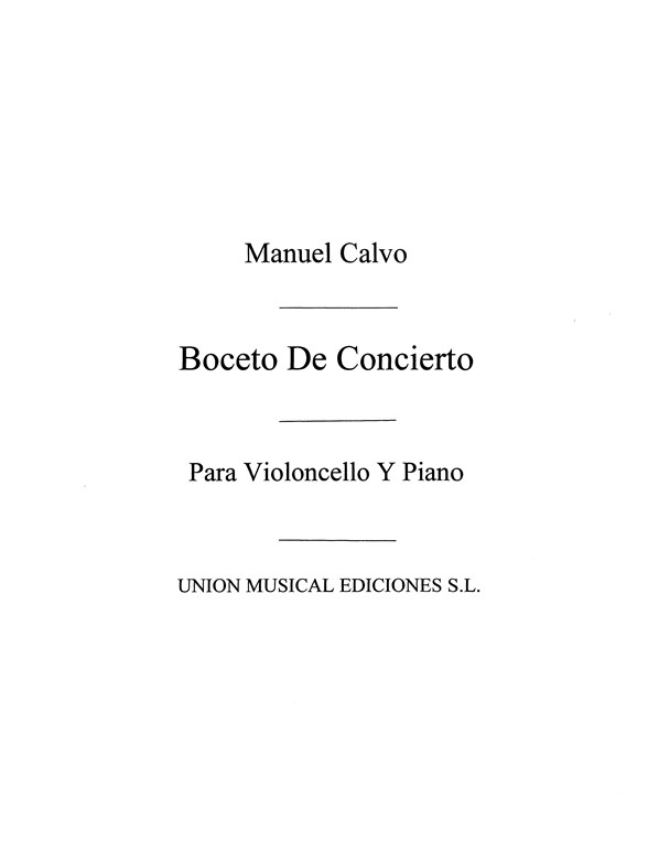 Calvo: Boceto De Concierto
