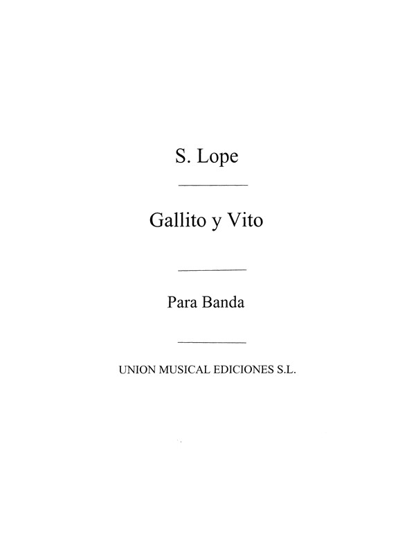 Lope Gallito Y Vito Band Sc/pts