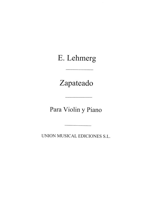 Lehmberg: Zapateado for Violin and Piano