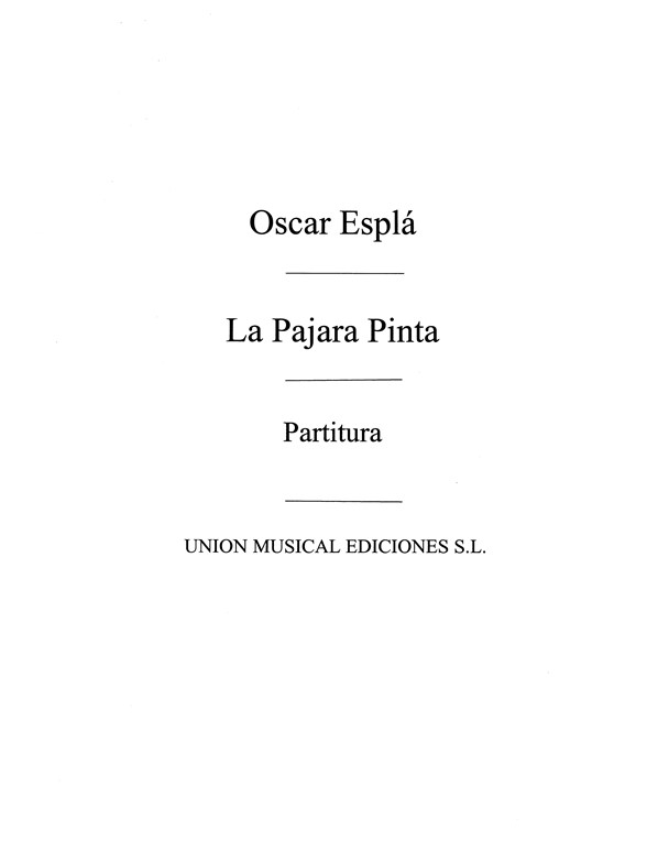 Espla: La Pajara Pinta - Score