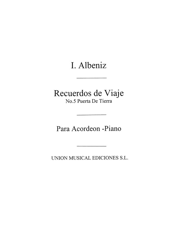 Albeniz: Puerta De Tierra Bolero (Biok) for Accordion