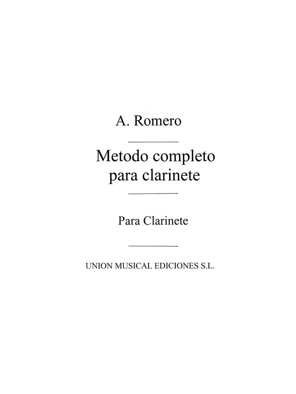 Romero: Metodode Clarinete - Apendice