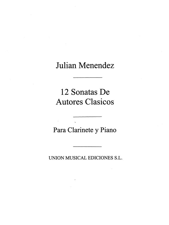 Menendez Doce Sonatas De Autores Clasicos.Cuad. I