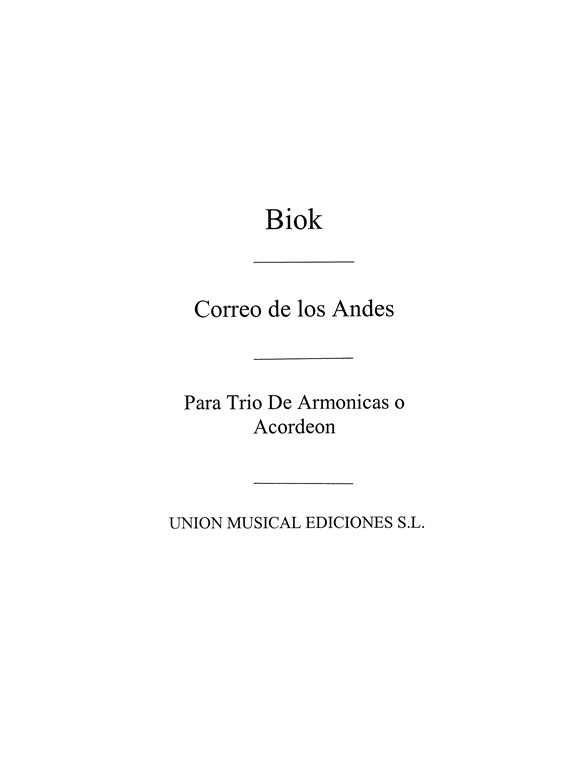 Biok: Correo De Los Andes, for Accordion