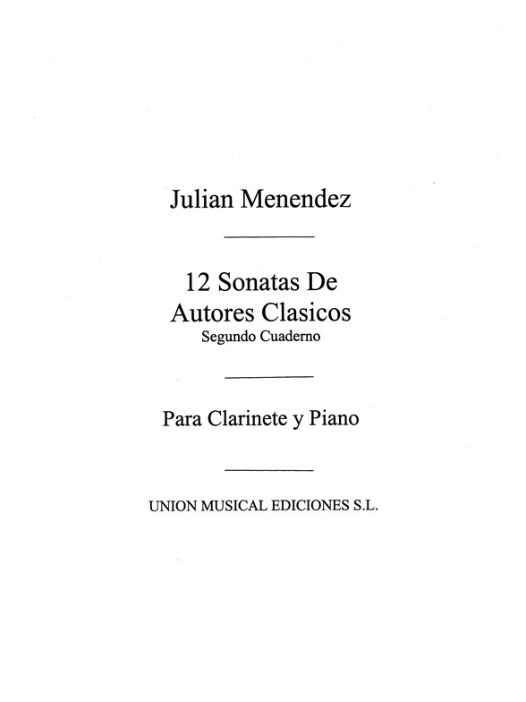 Menendez: Doce Sonatas De Autores Clasicos