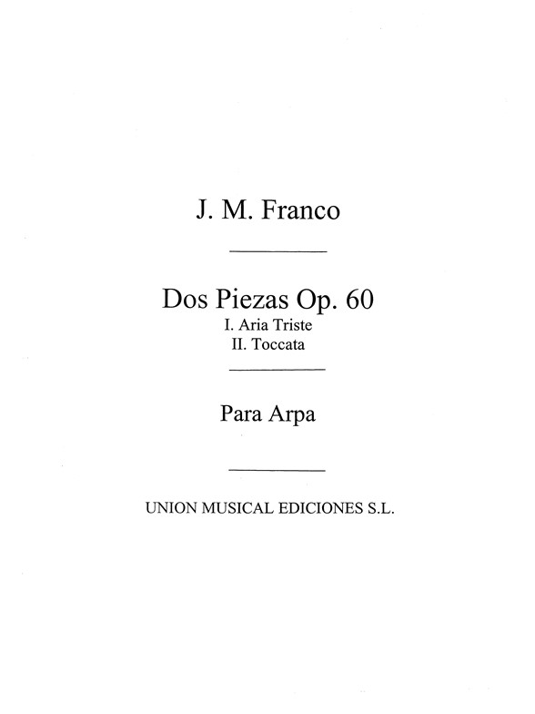 Franco: Dos Piezas Op.60 for Harp