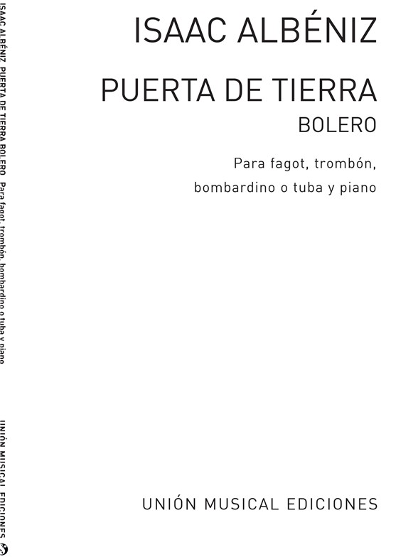 Albeniz: Puerta De Tierra Bolero (Amaz) for Bass Instrument and Piano