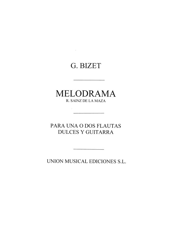 Bizet: Melodrama from L'Arlesienne (R. Sainz de la Maza) for guitar
