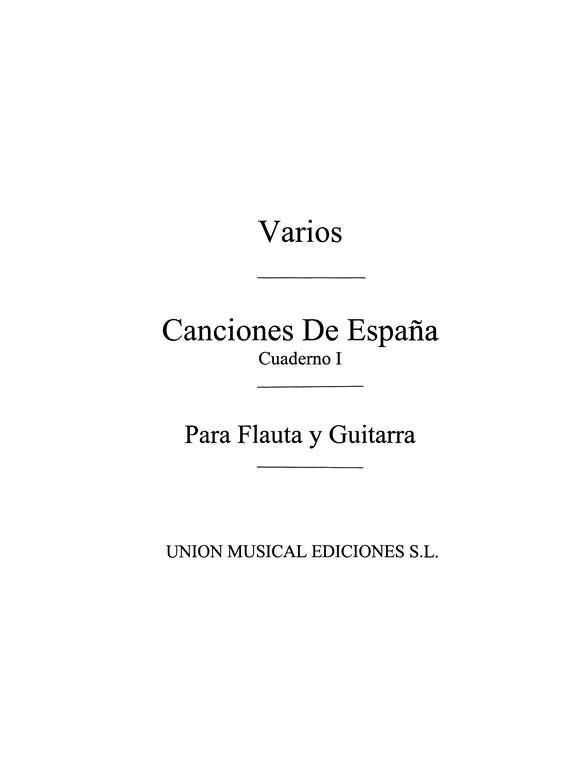 Varios: Canciones De Espana 4 Vols. (Tarrago)