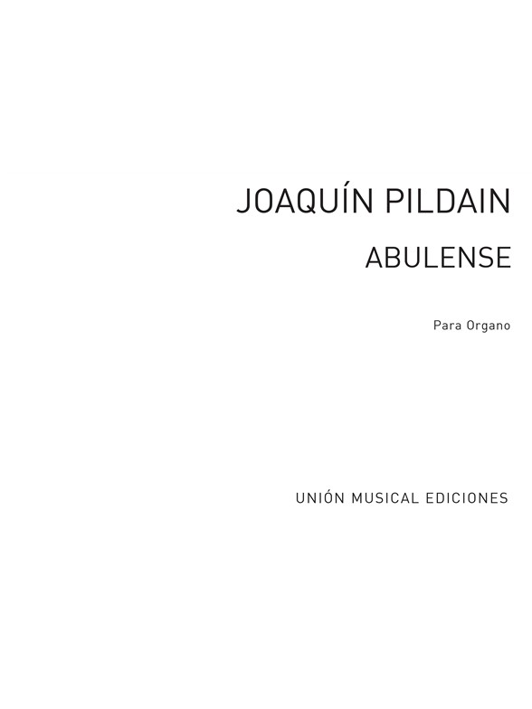 Pildain: Abulense for Organ