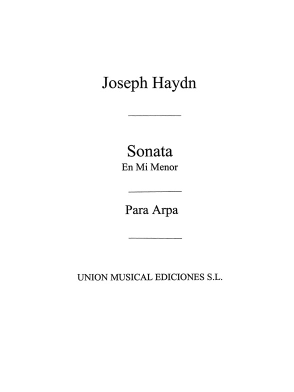 Haydn: Sonata for Harp