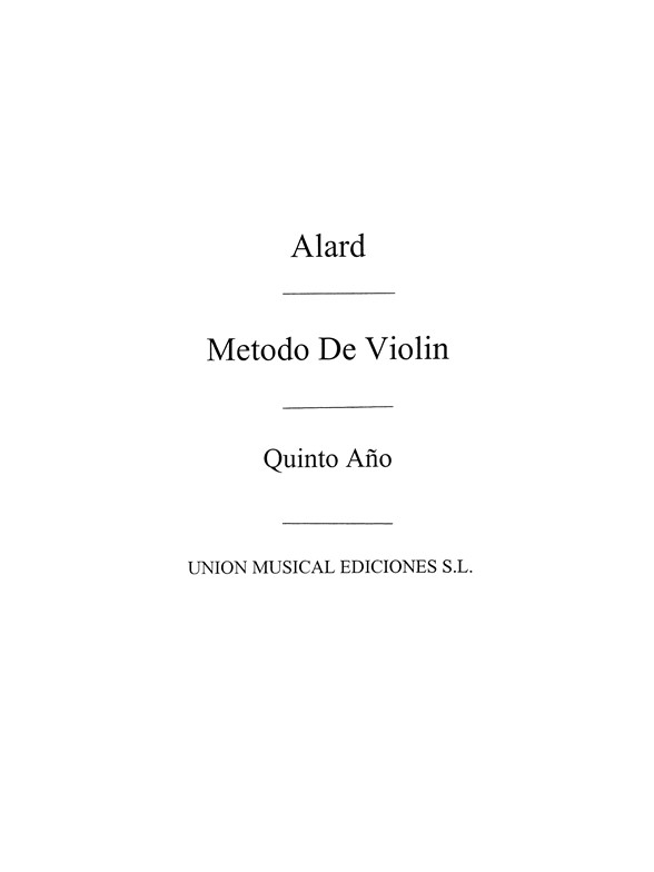 Alard: Metodo Violin Volume 5