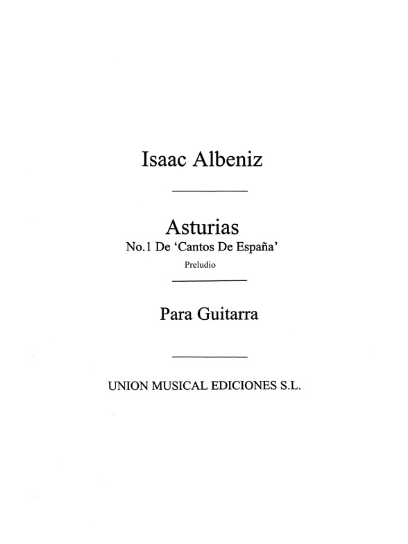 Albeniz: Preludio (Garcia Fortea) for guitar
