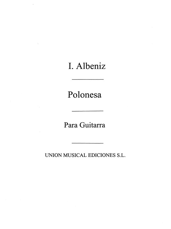 Albeniz: Polonesa (Garcia Fortea) for guitar