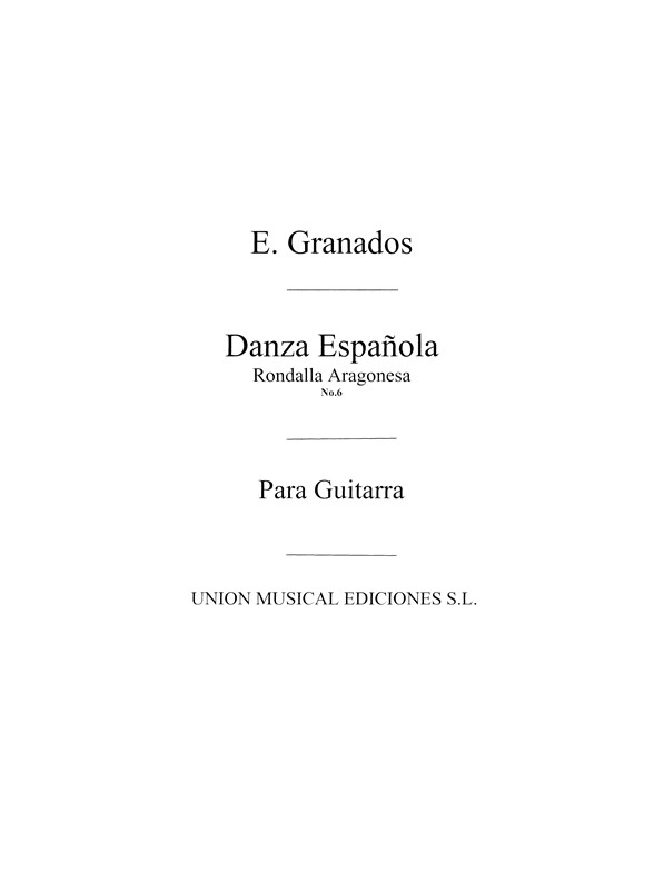 Granados Danza Espanola No.6 Rondalla Aragonesa (garcia Fortea) Gtr