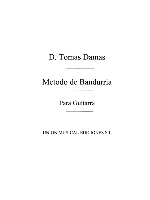 Damas: Metodo De Bandurria Laud Lira Octavilla