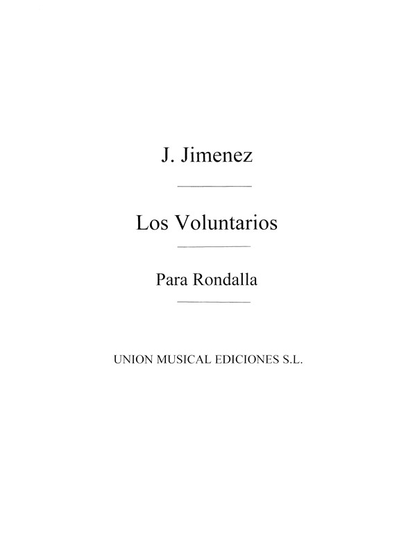 Gimenez: Los Voluntarios Pasadoble for Guitars Formation