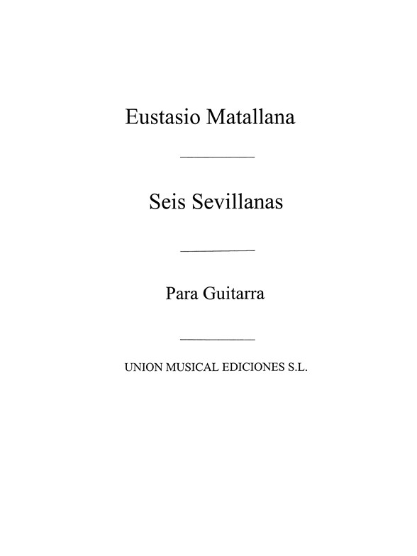 Matallana: Seis Sevillanas No.3 From Bailes Populares Espanoles for Guitar