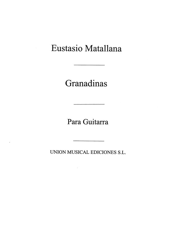 Matallana: Granadinas No.6 From Bailes Populares Espanoles for Guitar