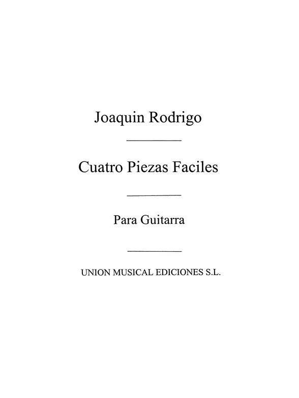 Rodrigo: Cuatro Piezas Faciles Del Album De Cecilia (Azpiazu) for Guitar