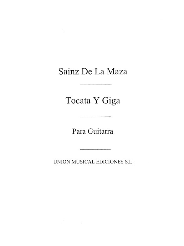 Weiss: Tocata Y Giga (R Sainz De La Maza)