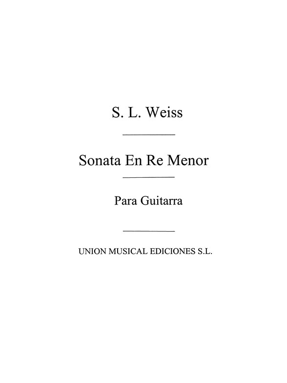 Weiss: Sonata En Re Menor (Azpiazu)