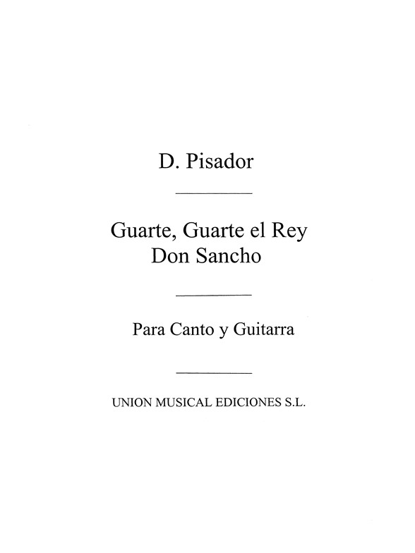 Pisador: Guarte Guarte El Rey Don Sancho (Tarrago)