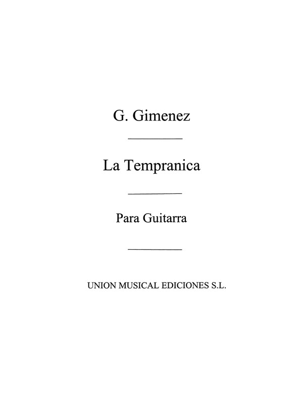 Giminez: La Tempranica Zapateado (Maravilla) for Guitar
