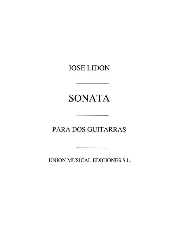 Lidon: Sonata (Ruiz Pipo) for 2 Guitars