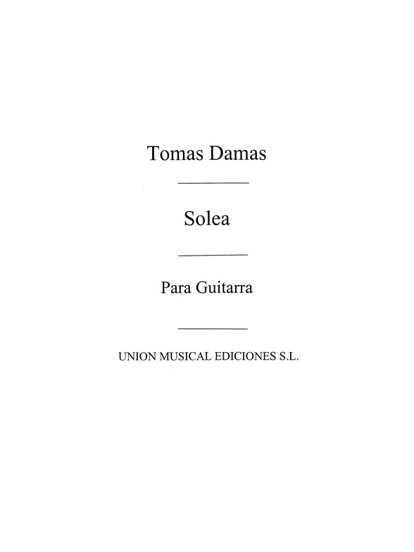 Damas: Solea Aire Popular Andaluz (Balaguer) for Guitar