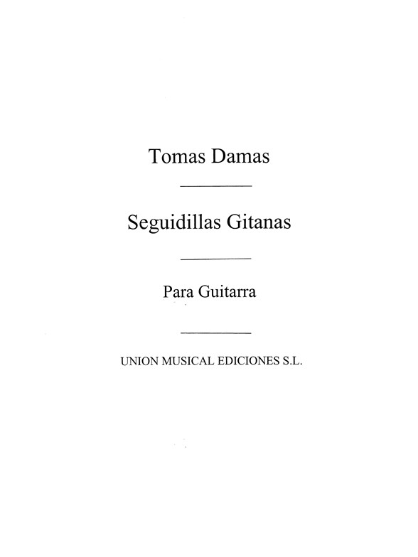 Damas: Seguidillas Gitanas (Balaguer) for Guitar