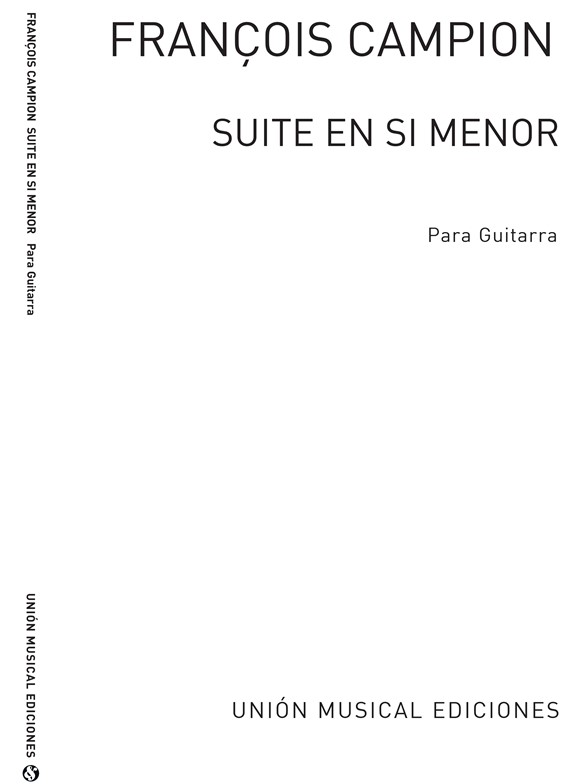 Campion: Suite En Si Menor (Gousse) for Guitar