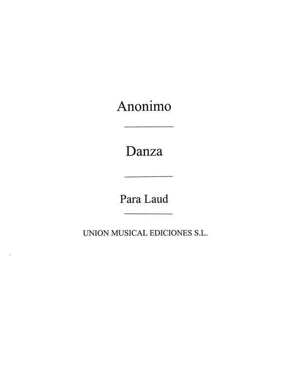 Anonimo: Danza (Anido) for Guitar