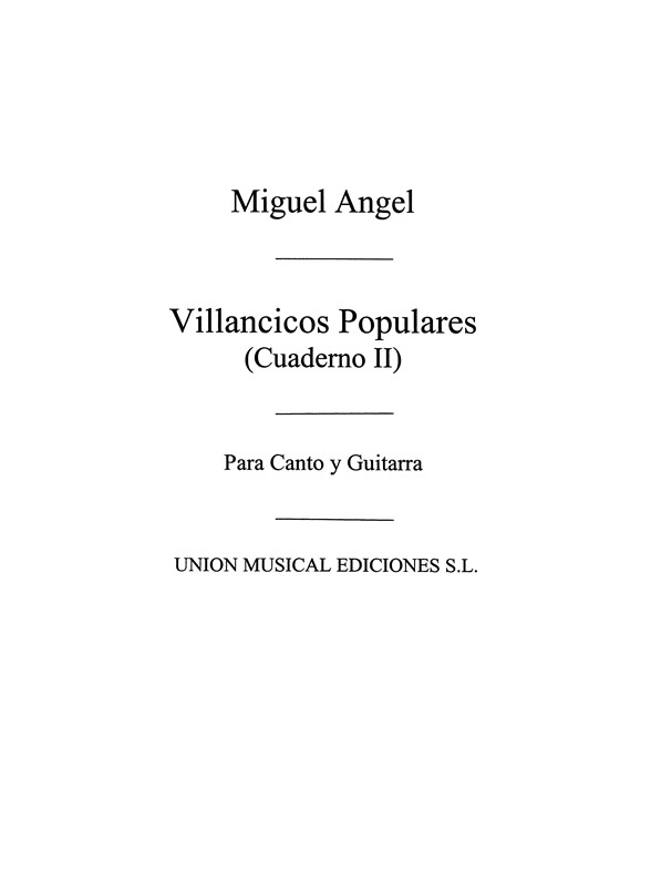 Martinez: Villancicos Populares Volume 2 for Voice and Guitar