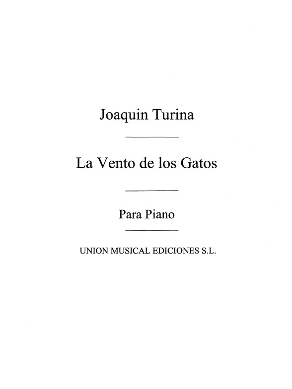 Turina: La Venta De Los Gatos Leyenda Becqueriana Op.32 for Piano