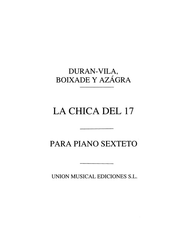 Duran-vila La Chica Del 17 Cancion Piano