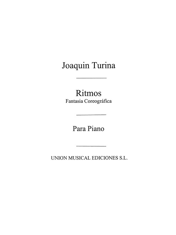 Turina Ritmos Fantasia Coreografica Op.43 Piano