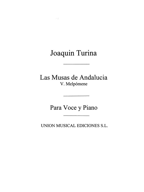 Turnia Musas De Andalucia No5 Melpomene Piano