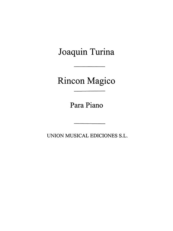 Turina: Rincon Magico for Piano