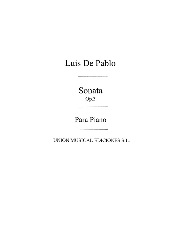 Pablo: Sonata Op.3 for Piano