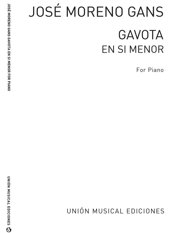 Moreno Gans: Gavota En Si Menor for Piano