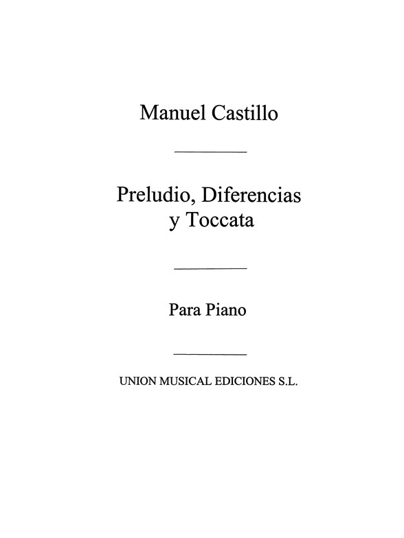 Castillo Navarro: Preludio Diferencias for Piano