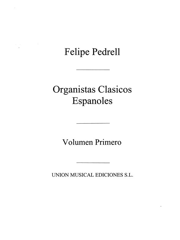 Pedrell Libro Obras De Antonio