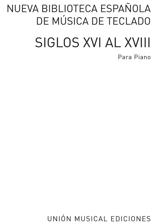 Varios Nueva Biblioteca Espanola De Musica De Teclado Vol.4