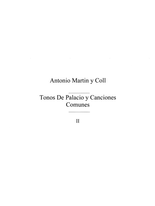 Goll: Tonos De Palacio Vol.2