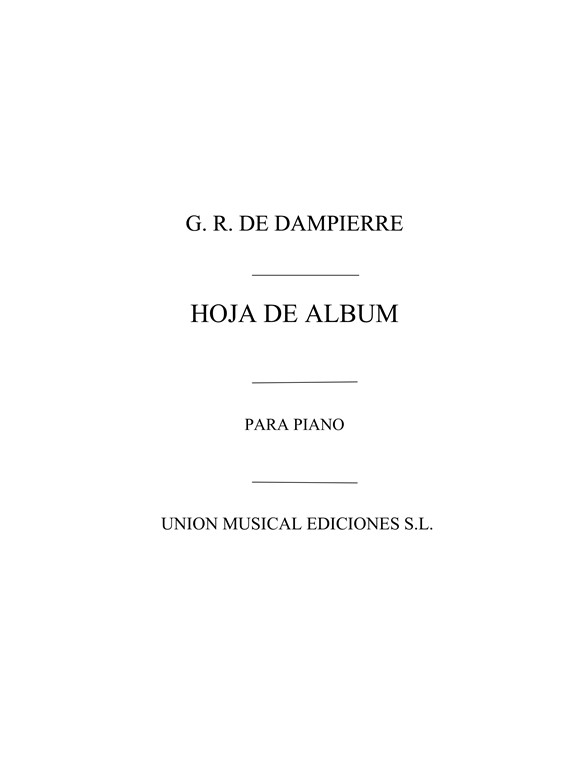 Dampierre: Hoja De Album