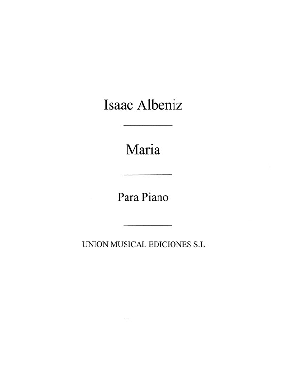 Albeniz: Maria No.6 from Mazurkas De Salon Op.66 for Piano
