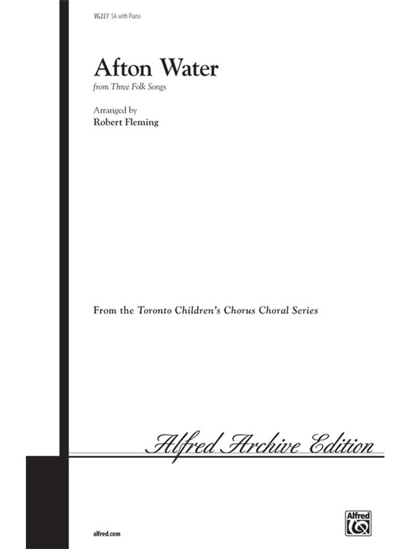 Afton Water (from Three Folk Songs arr. Robert Fleming) (SA/Piano)