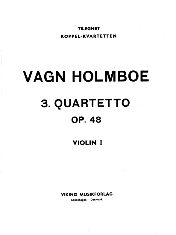Strygekvartet Nr. 3 Op.48
